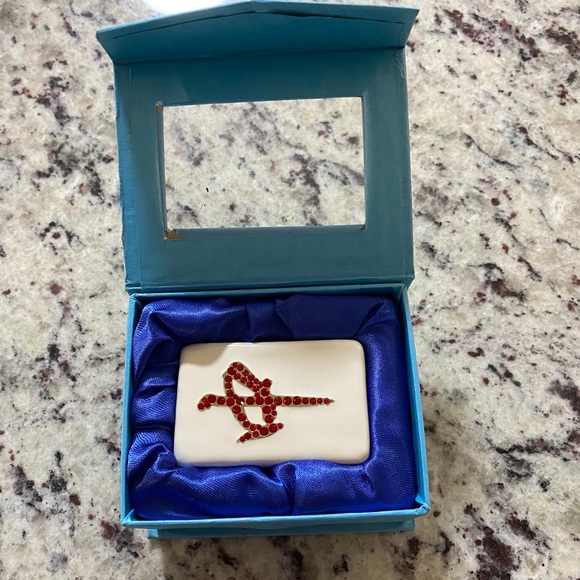 Mah Jongg Madness Other - MAH JONGG MADNESS Enameled Hinged Trinket Box